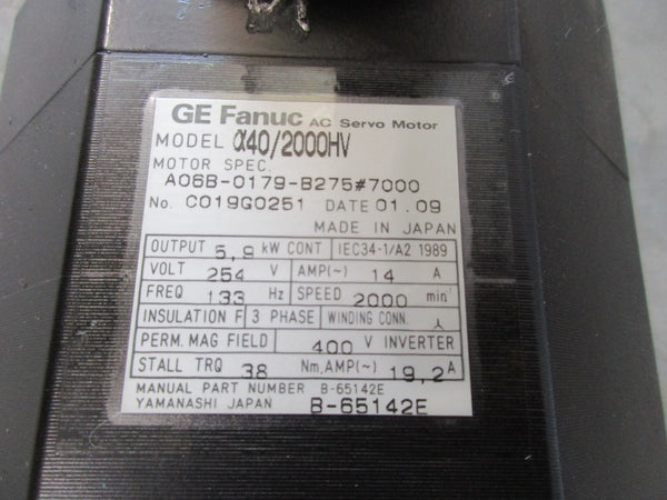 GE FANUC A06B-0179-B275#7000 254V 14A NSNP