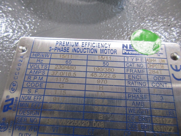 WESTINGHOUSE DHP0156 15HP 230/460V 37.0/18.5A NSMP