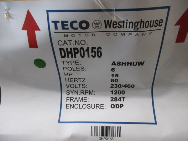WESTINGHOUSE DHP0156 15HP 230/460V 37.0/18.5A NSMP