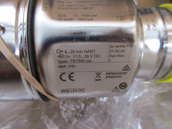ENDRESS+HAUSER PMP51-8PMQ9/0 11.5-35VDC 75/1500PSI (PKG OF 3) NSMP