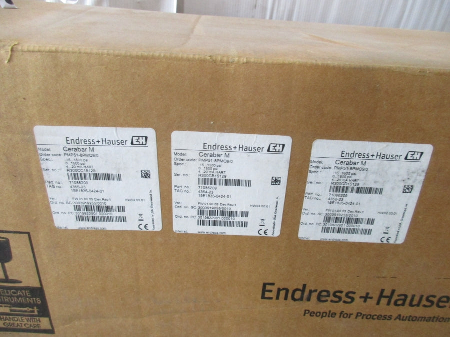ENDRESS+HAUSER PMP51-8PMQ9/0 11.5-35VDC 75/1500PSI (PKG OF 3) NSMP