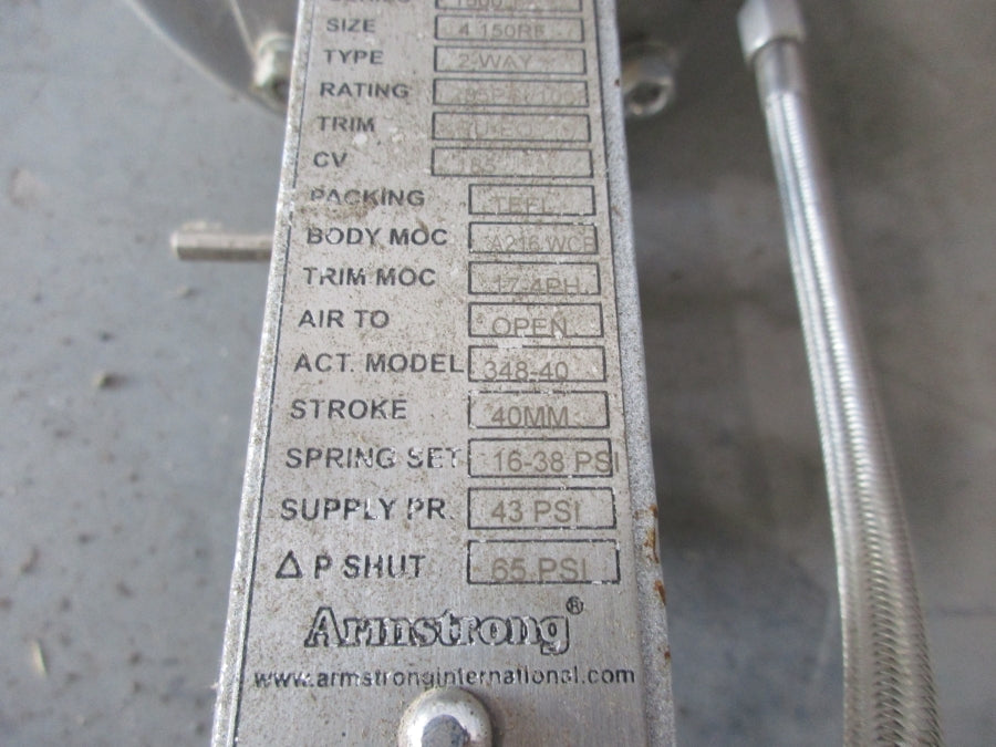 ARMSTRONG CV1500 4" 150RF 348-40  NSNP