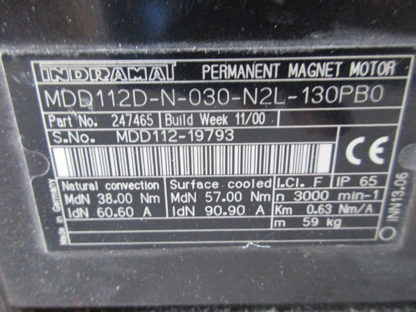 INDRAMAT MDD112D-N-030-N2L-130PB0 247465 60.60A NSNP