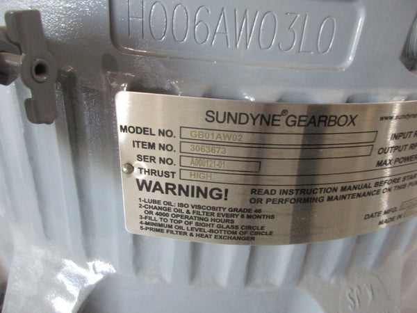 SUNDYNE GB01AW02 3063673 NSNP