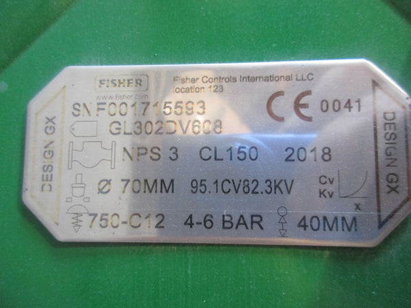 FISHER GX NPS 3" FIELDVUE GL302DV608 (AS PICTURED) NSNP