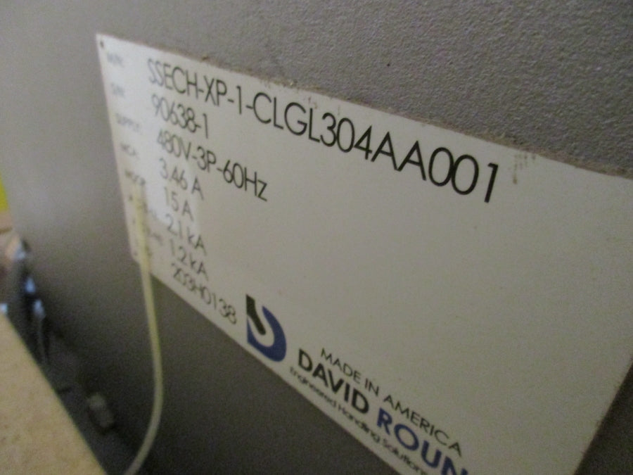 DAVID ROUND SSECH-XP-1-CLGL304AA001 1 TON CLGL304AA001 480V 3.46A NSNP
