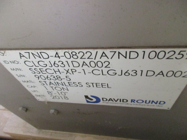 DAVID ROUND SSECH-XP-1-CLGJ631DA002 1 TON  CLGJ631DA002 480V 3.46A NSNP