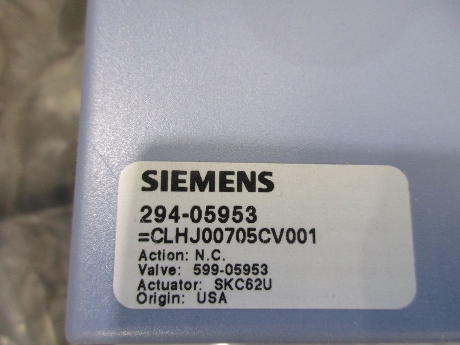 SIEMENS 294-05953 GLOBE VALVE ASSEMBLY  NSMP