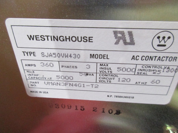 WESTINGHOUSE SJA50VW430 VMAN3FN4G1-T2 5000V 360A NSMP