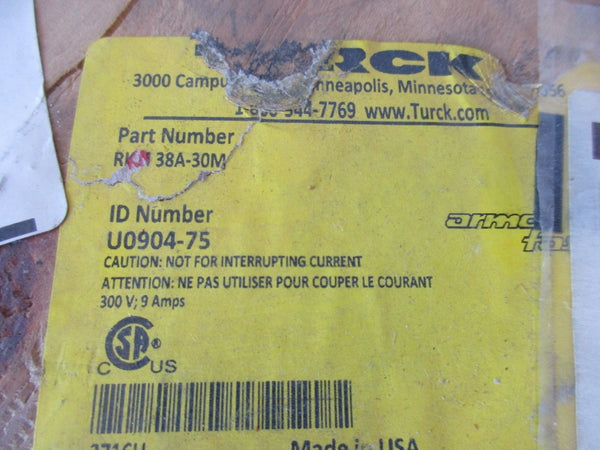 TURCK RKM38A-30M U0904-75 300V 9A NSMP