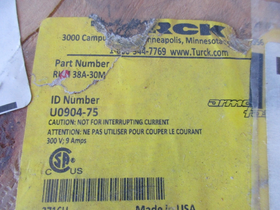 TURCK RKM38A-30M U0904-75 300V 9A NSMP