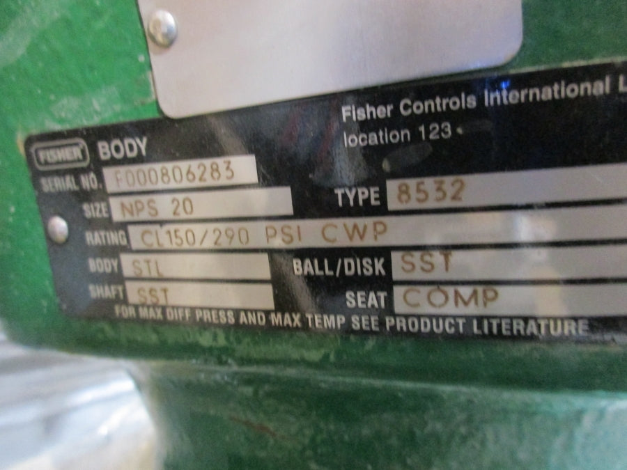 FISHER 8532 SIZE 3 TYPE 2052 SST 58PSI NSNP