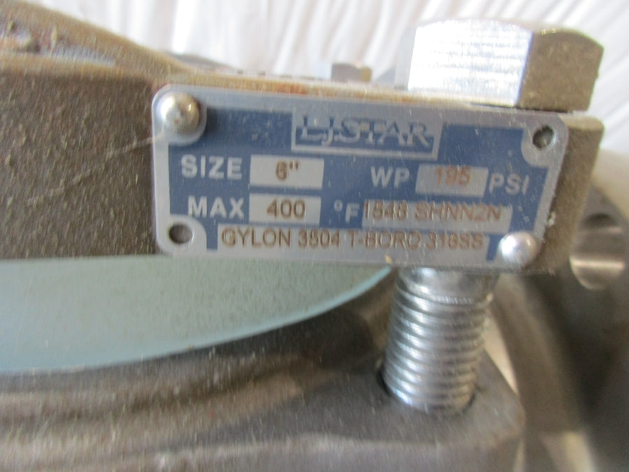 LJ STAR 6" STAINLESS SIGHT FLOW INDICATOR  1548SHNN2N  195PSI 6" NSNP