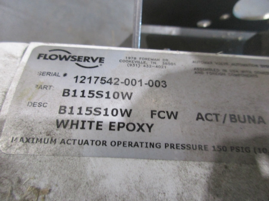 FLOWSERVE B115S10W W/ACTUATOR 2.5", 316BODY  NSNP
