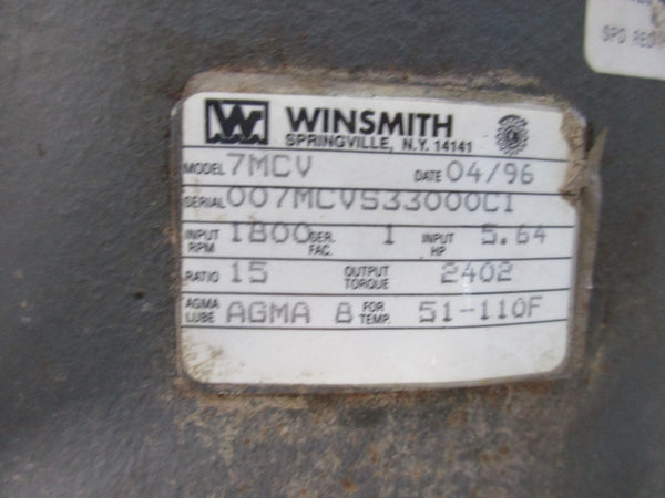 WINSMITH 7MCV (AS PICTURED) NSNP