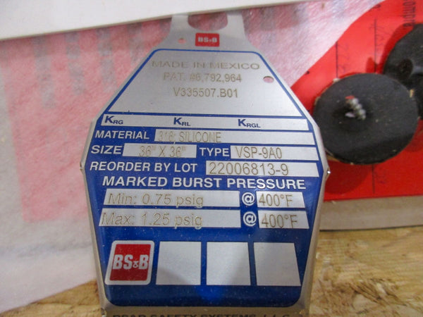 BS&B 2206813-9 VSP-9A0 0.75-1.25PSI NSMP