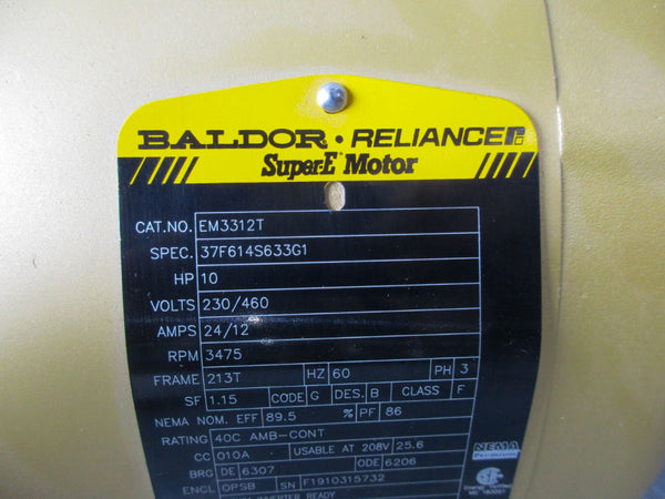 BALDOR EM3312T 230/460V 24/12A NSNP