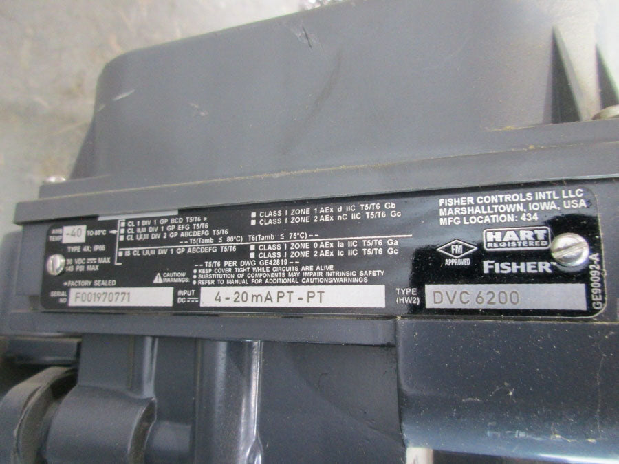 FISHER CLGJ063AV305 W/ DVC6200 58-87PSI (AS PICTURED) NSNP