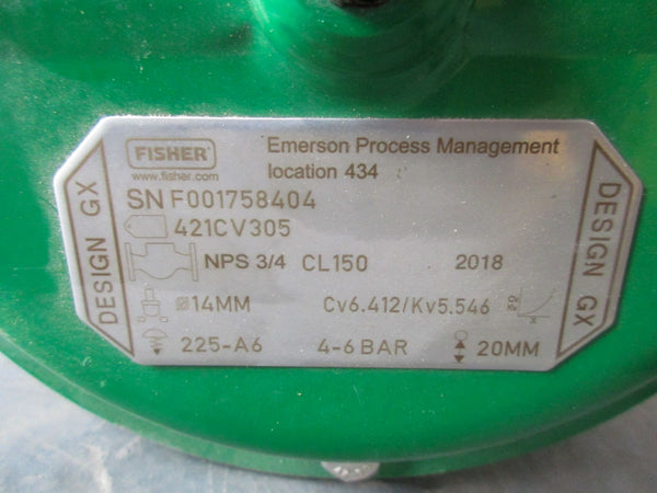 FISHER 421CV305 W/ DVC6200 NSNP