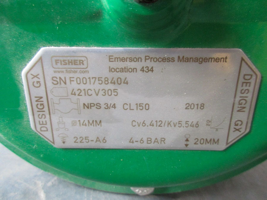 FISHER 421CV305 W/ DVC6200 NSNP