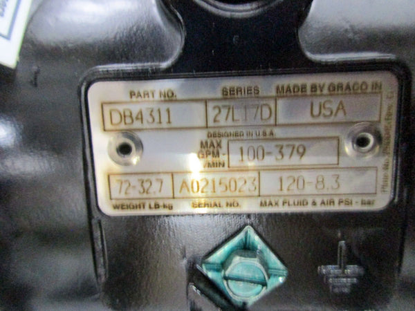 GRACO DB4311 STAINLESS STEEL 120-8.3PSI NSNP