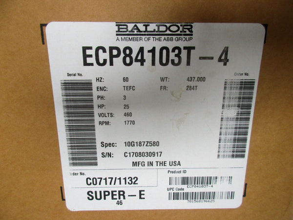 BALDOR ECP84103T-4 460V 30A NSMP