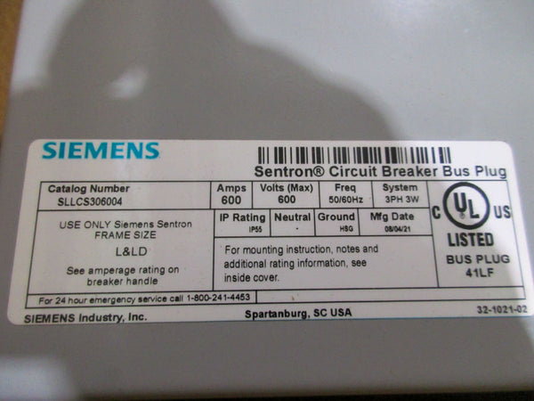 SIEMENS SLLCS366004HLD6 600V 600A NSMP