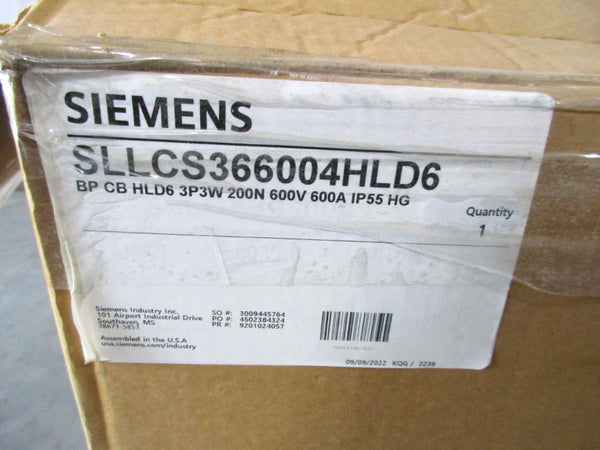 SIEMENS SLLCS366004HLD6 600V 600A NSMP