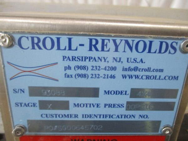 CROLL-REYNOLDS 4X4 STEAM EJECTOR 100PSI NSNP