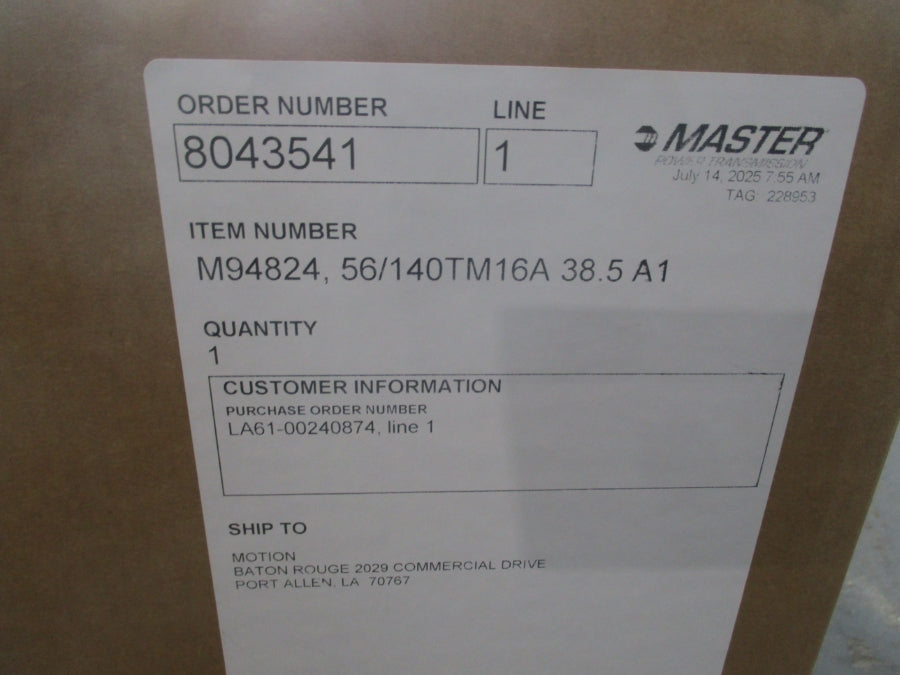 MASTER POWER TRANSMISSION M94824TE NSMP