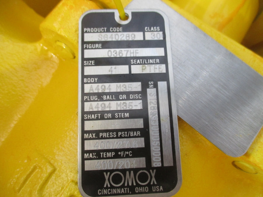 XOMOX SG40289 400PSI 4" PLUG VALVE NSNP