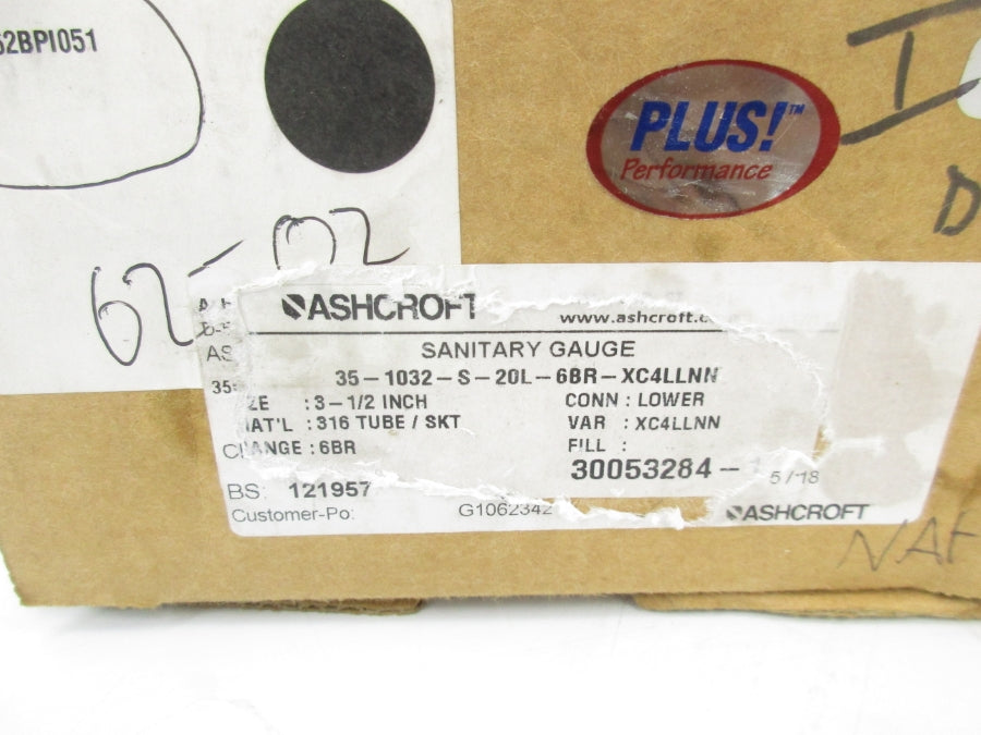 ASHCROFT 35-1032-S20L-6BR-XC4LLNN NSMP
