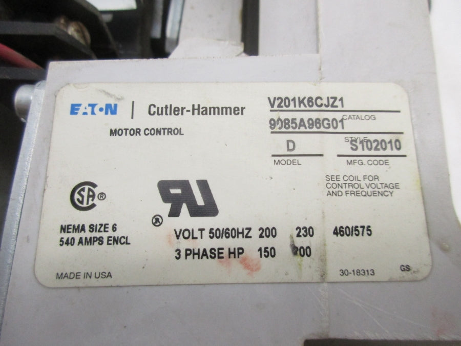 EATON V201K6CJZ1 9085A96G01 110/120VAC UNMP