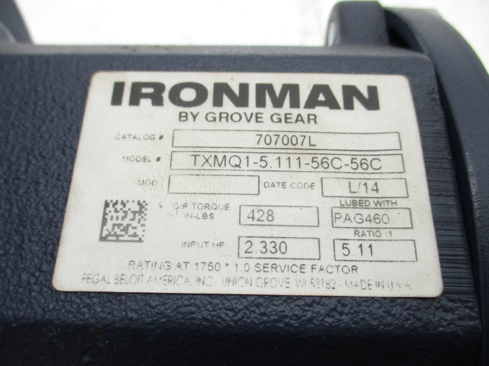 GROVE GEAR GRG8210142.00 GRG-TMQ-821-60-D-56 TXMQ1-5.111-56C-56C NSNP