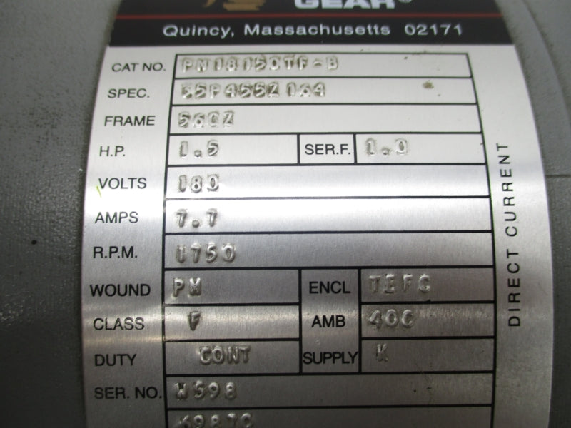 BOSTON GEAR PM18150TF-B 180V 7.7A NSNP