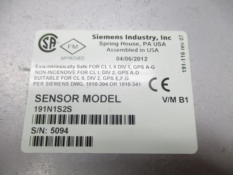 SIEMENS 191N1S2S NSNP