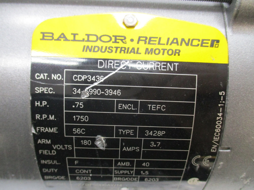 BALDOR CDP3436 34-5990-3946 180V 3.7A NSNP