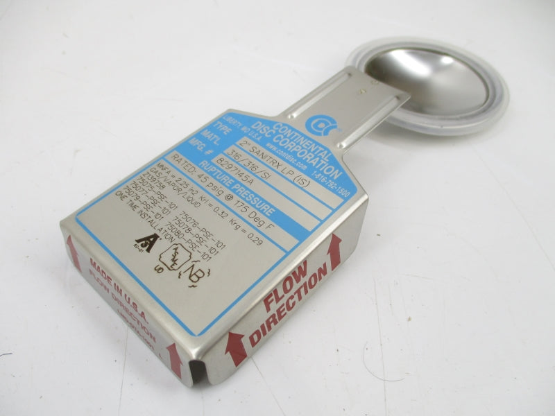 CONTINENTAL DISC CORPORATION 8297145A 45PSI NSMP
