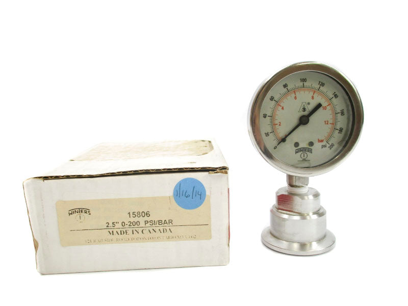 WINTERS 15806 0-200PSI 2.5" NSMP