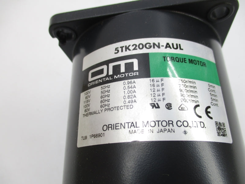 ORIENTAL MOTOR 5TK20GN-AUL 115V 1.0A NSMP