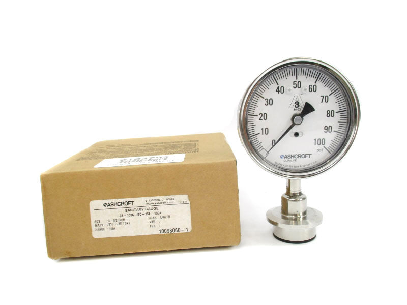 ASHCROFT 35-1036-SD-15L-100# 0-100PSI NSMP