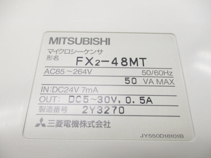 MITSUBISHI FX2-48MT 85-264VAC 0.5A NSMP