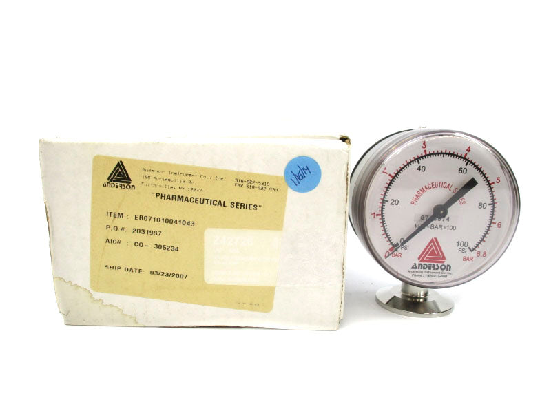 ANDERSON INSTRUMENT EB071010041043 0-100PSI NSMP