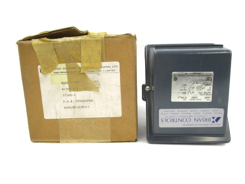 UNITED ELECTRIC H400-376B 125/250VAC 5A 0/500PSI NSMP