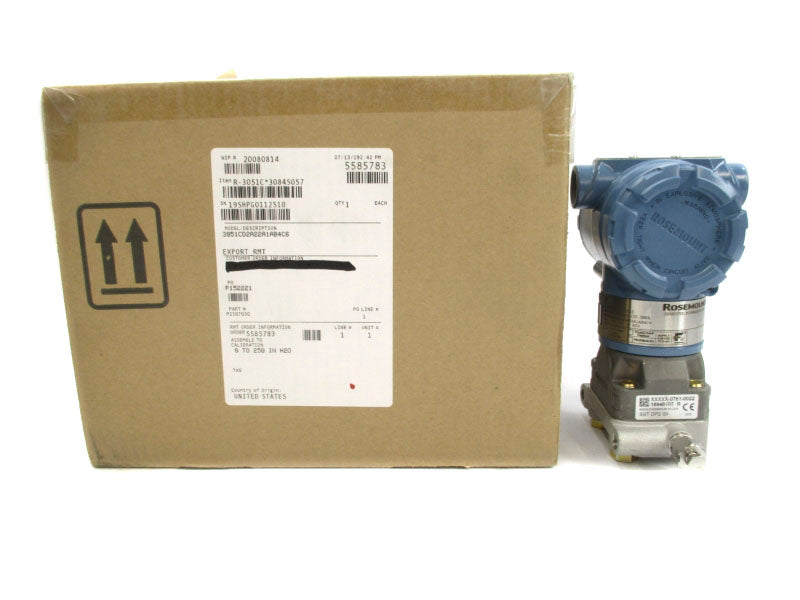 ROSEMOUNT 3051CD2A22A1AB4C6 10.5-30VDC 3626PSI NSMP
