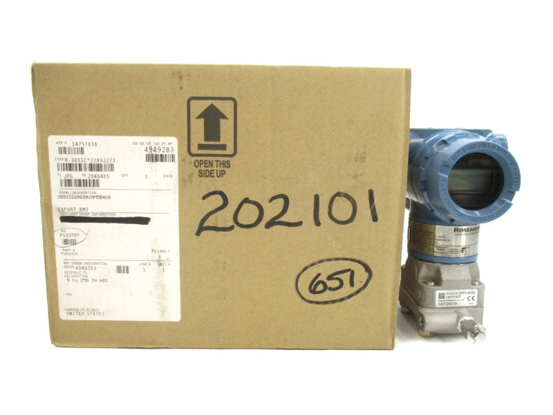 ROSEMOUNT 3051CD2A22A1AM5B4C6 10.5-30VDC 3626PSI NSMP
