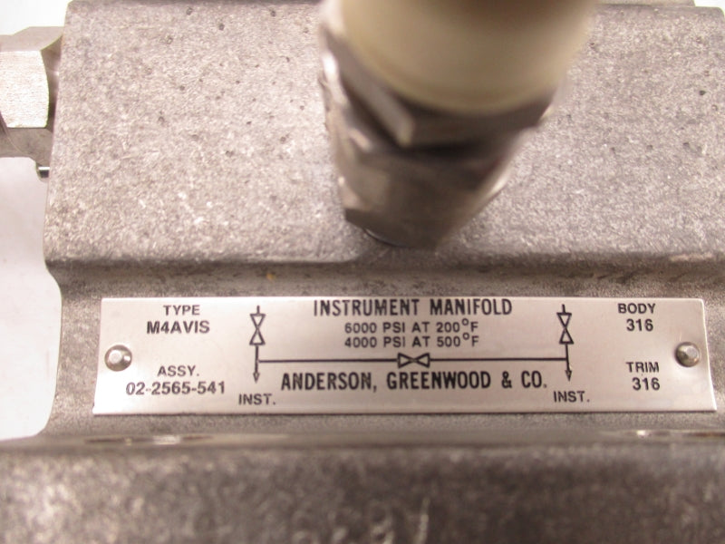 ANDERSON GREENWOOD 02-2562-541 M4AVIS 6000PSI NSMP