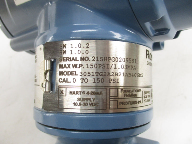ROSEMOUNT 3051TG2A2B21AB4C6M5 10.5-30VDC 150PSI NSMP