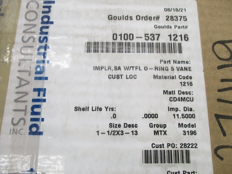 GOULDS 0100-5371216 NSMP