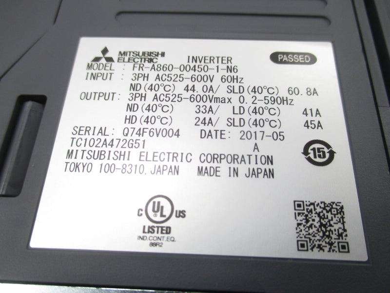 MITSUBISHI FR-A860-00450-1-N6 525-600V 45A NSMP